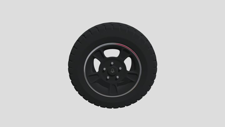 Wheel and Tyre 3D Model