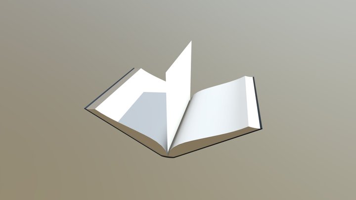 Rigged book 3D Model