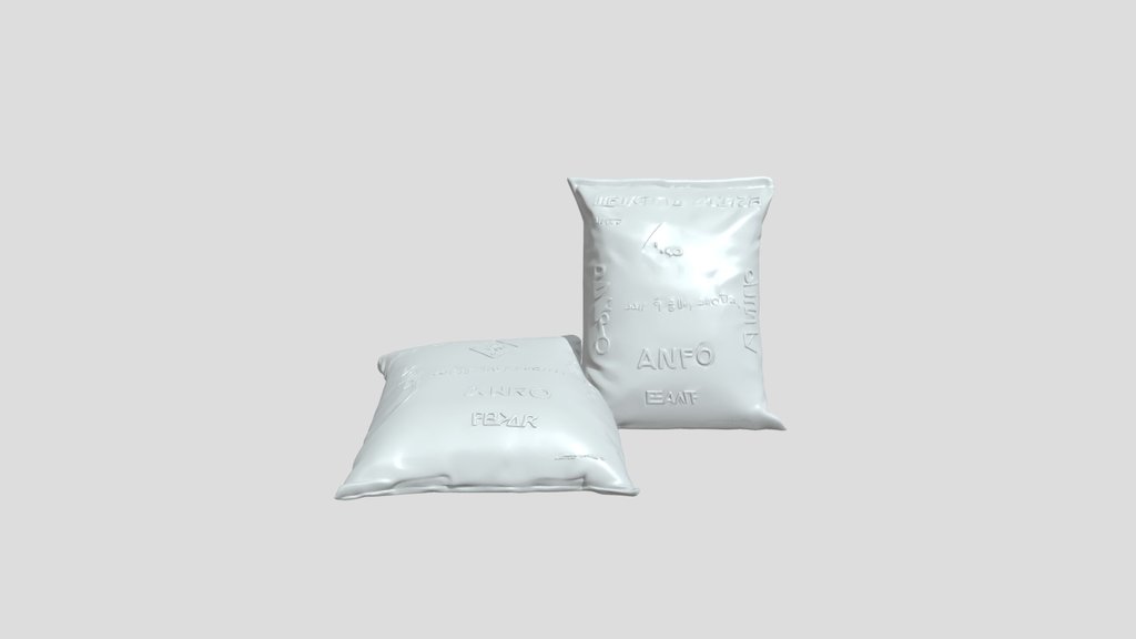 Two ANFO explosive bags