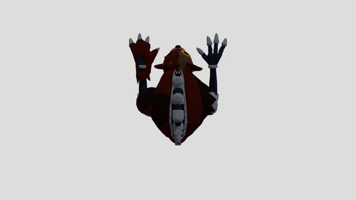 Yeeps Horror Monster Bear 3D Model