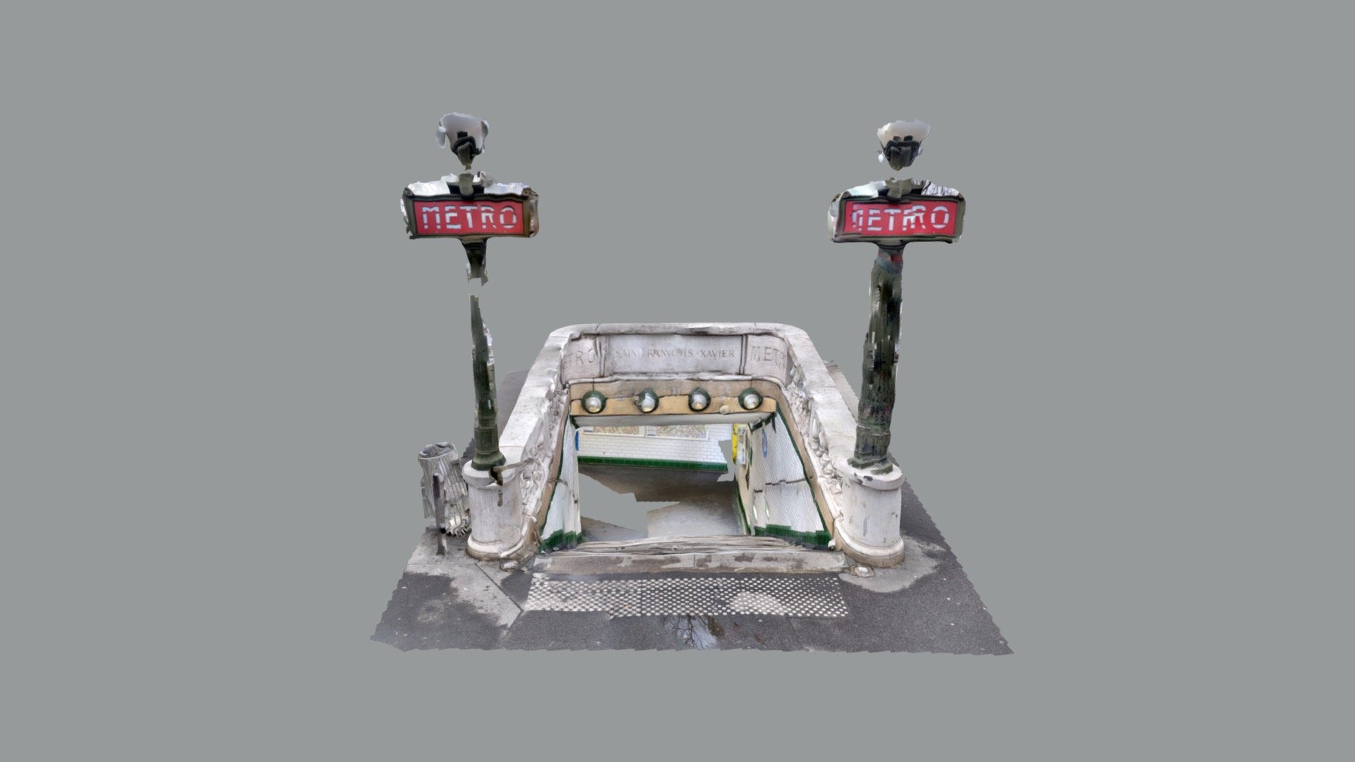 SaintFrançois Xavier Metro Station Download Free 3D model by Oscar