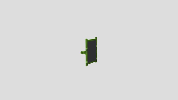 Bamboo glass shield 3D Model