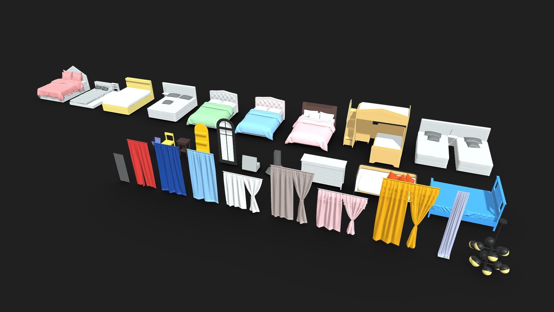 Low Poly Pack 6 - Buy Royalty Free 3D model by interior model (@interiormod...