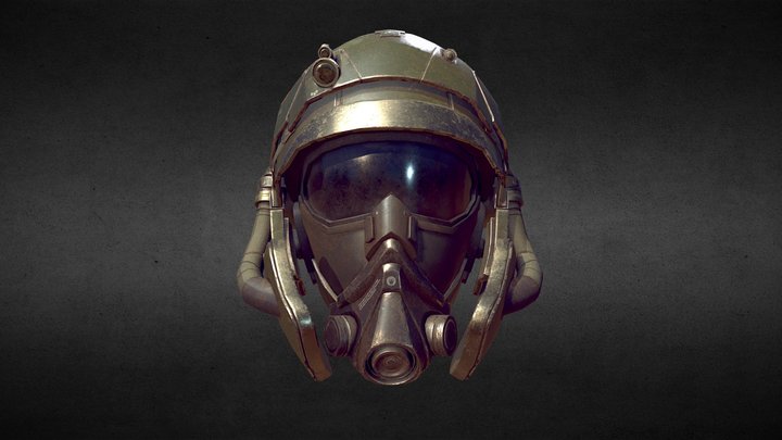 Sci fi military helmet 3D Model