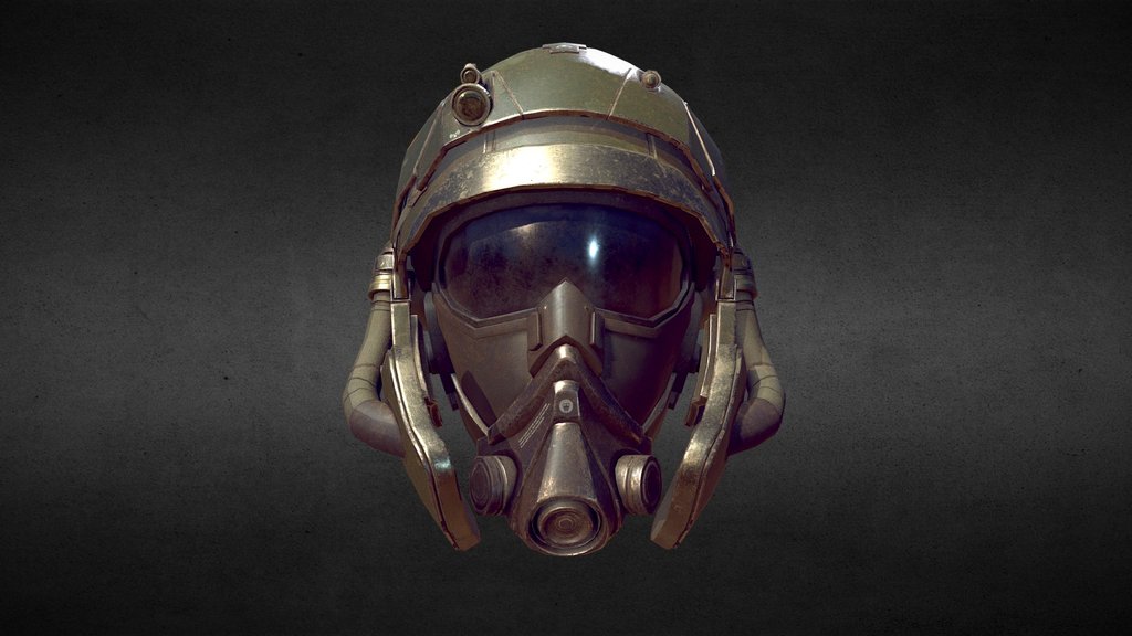Sci fi military helmet