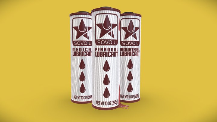 Sovoil Lubricant (Cyberpunk Red Fan Art) 3D Model