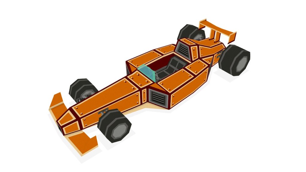 Low Poly Formula 1 Car