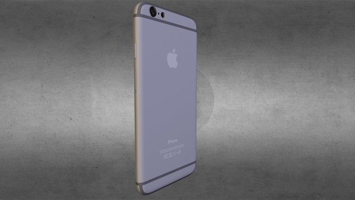 iPhone 6 Space Gray 3D Model