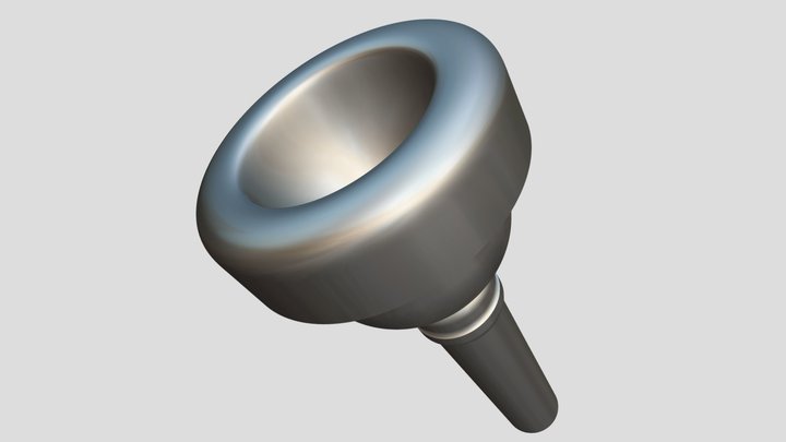 Vincent Bach 12 small shank trombone mouthpiece – Kostenloses 3D-Modell STL