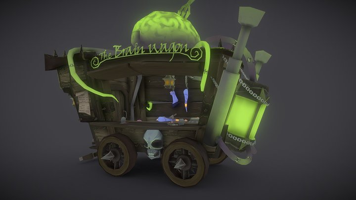 The Brain Wagon 3D Model