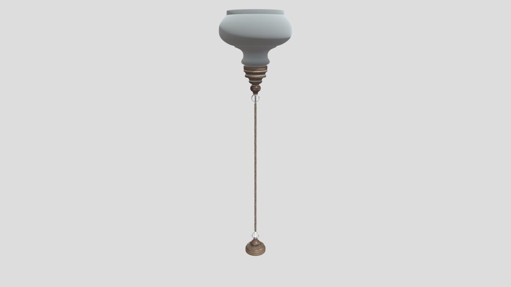 Rustic Glass And Rope Light