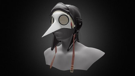 Bird Helmet - Pre Final Textures 3D Model