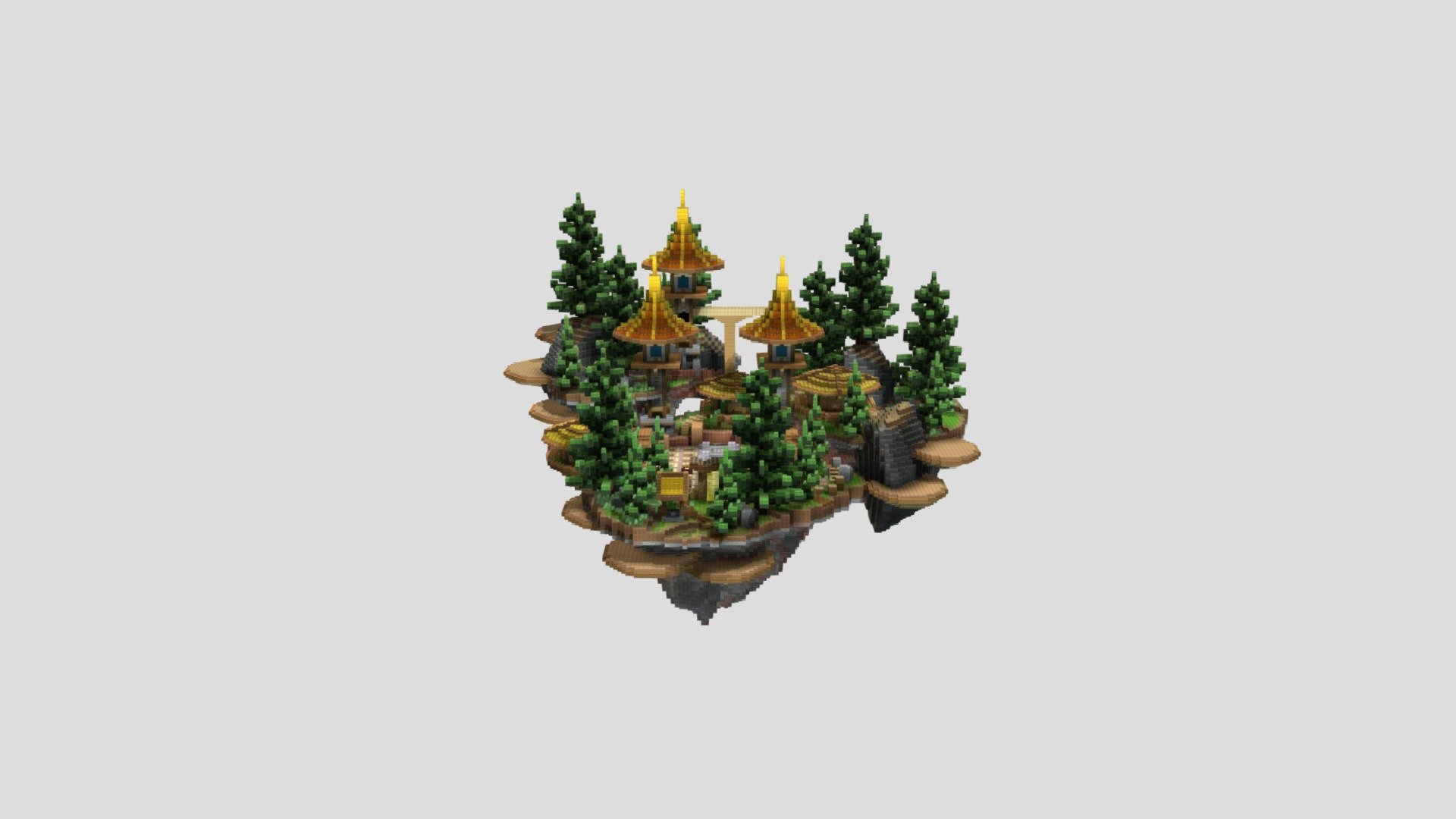 GoblinVillageHub.schematic - 3D model by PixelMine [02c3003] - Sketchfab