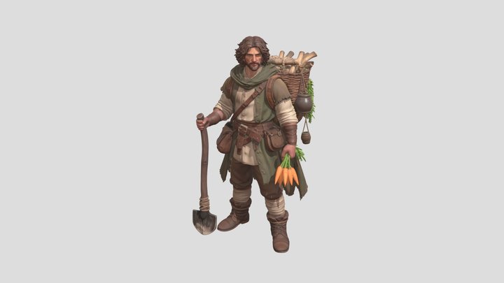Farmer 3D Model