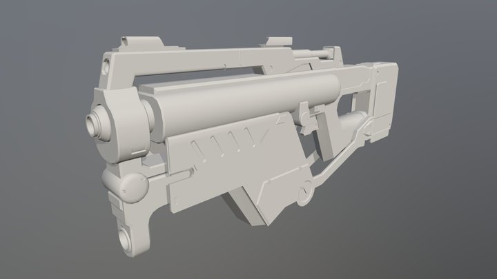 Tactical Plasma Gun 3D Model