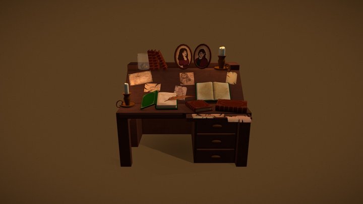 Biblo Baggin's desk 3D Model
