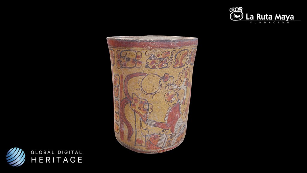 Kakaw Drinking Vase with Hero Twins