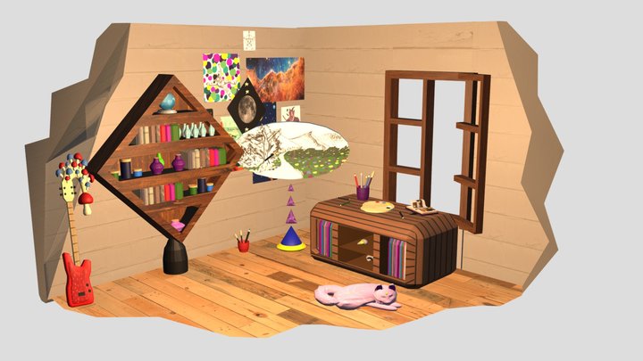 witch art studio 3D Model