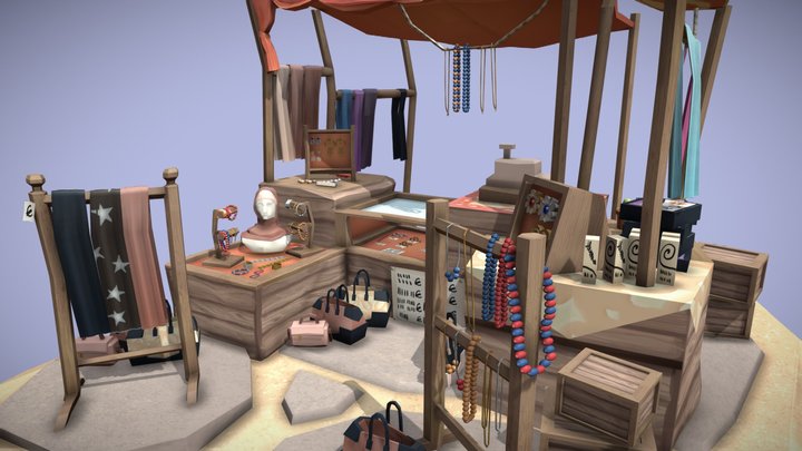 DAE Bazaar - Game Art Final assignment 3D Model