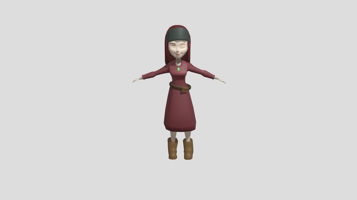 FainneCharacterModelRig 3D Model