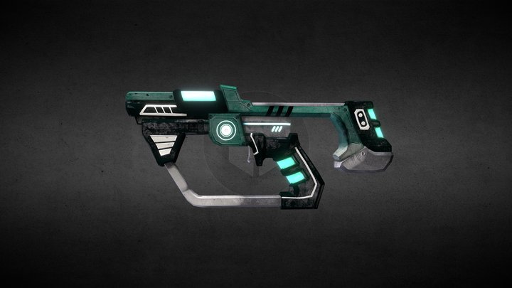 Submachine Gun 3D Model