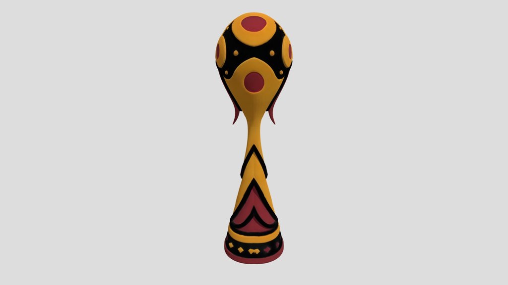 Football tournament trophy emblem
