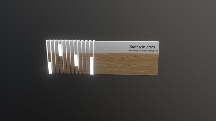 Modern Reception Desk 3D Model
