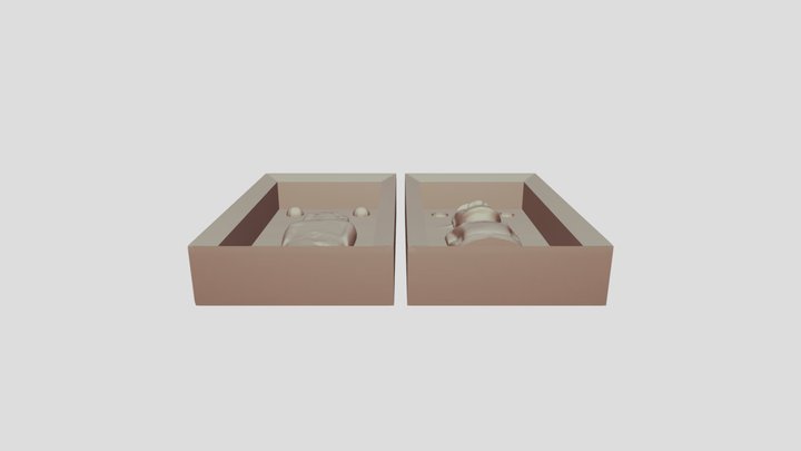 Moai Box Mold 3D Model