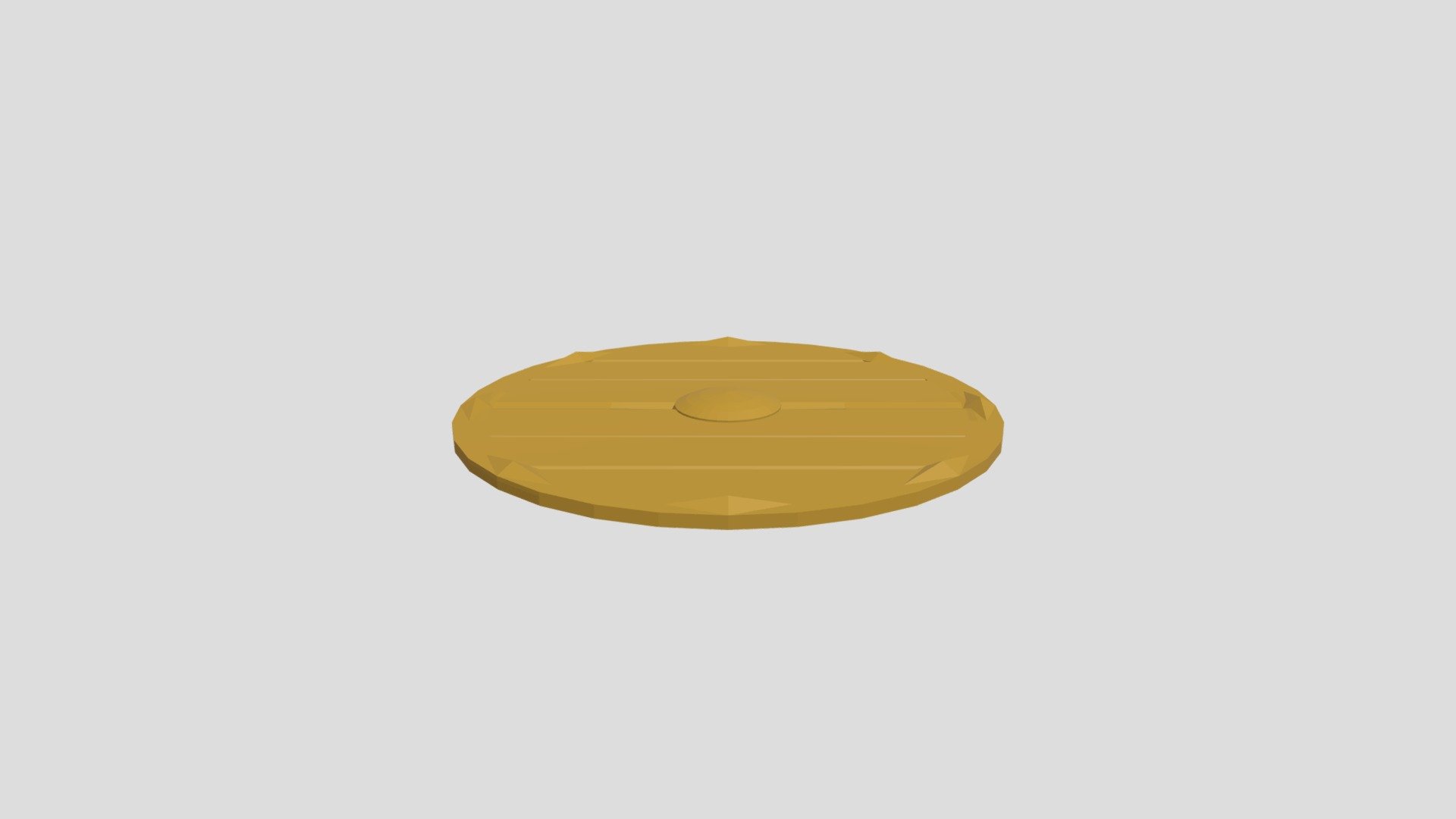 Viking Shield low Poly no Textures