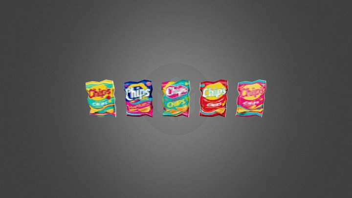 PSX Style Chips by draqonX 3D Model