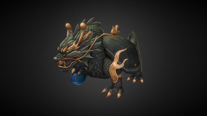 Black Tortoise 3D Model