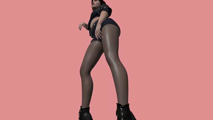 Wild Girl 3D Model