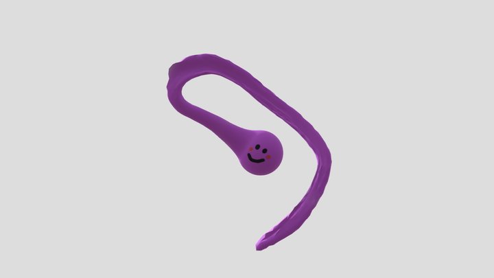 Happy worm 3D Model