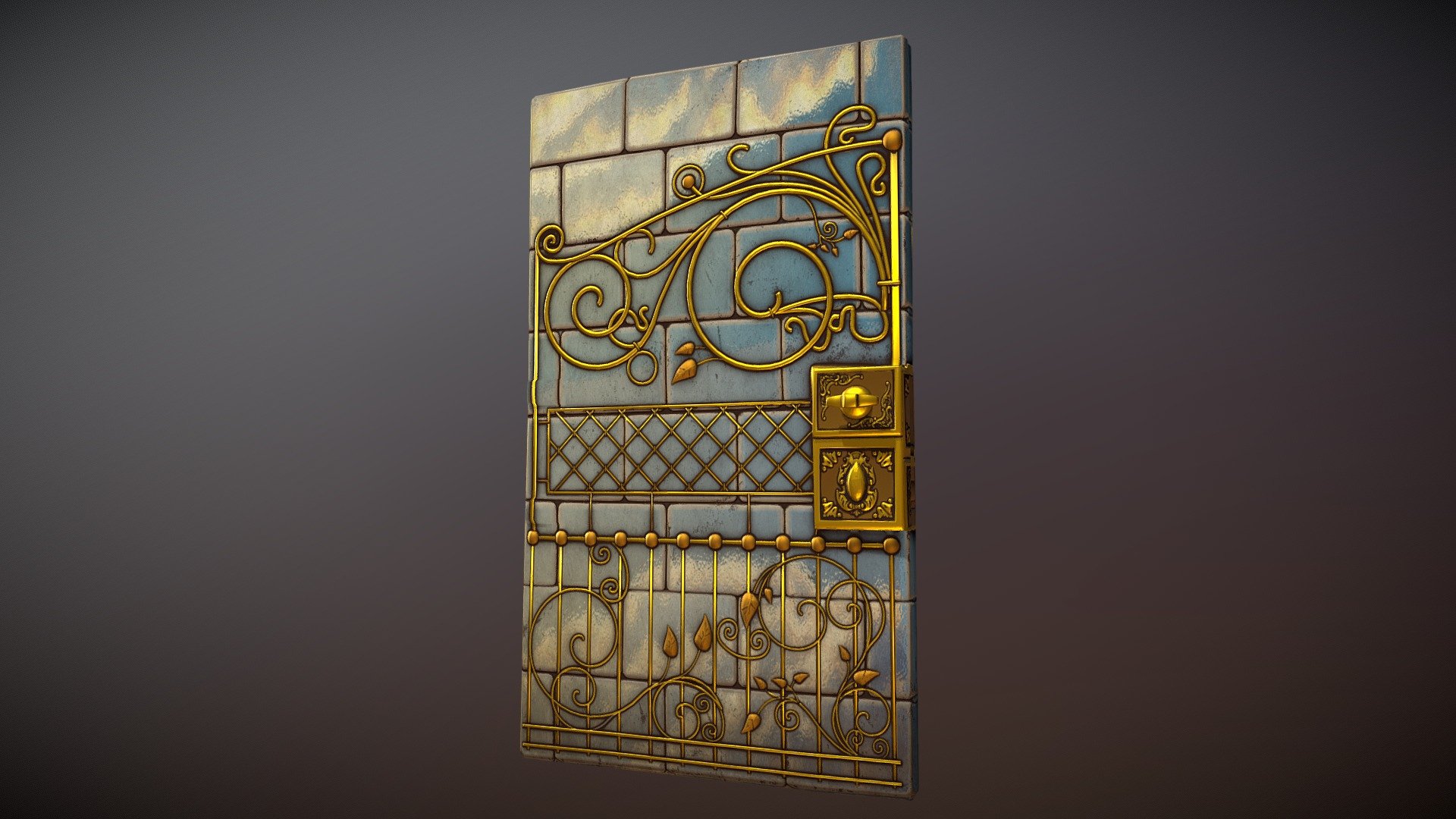 Pearly Gate Metal Door
