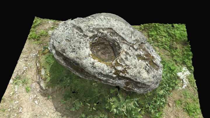Ballyfore Bullaun Stone, Croghan Hill – Modello 3D gratuito STL