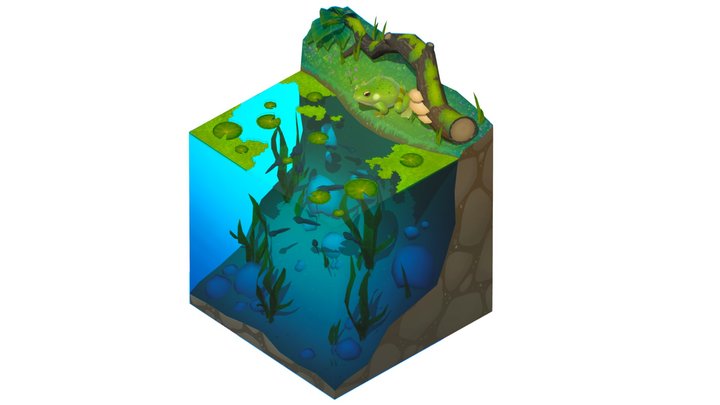 Frog Swamp Diorama