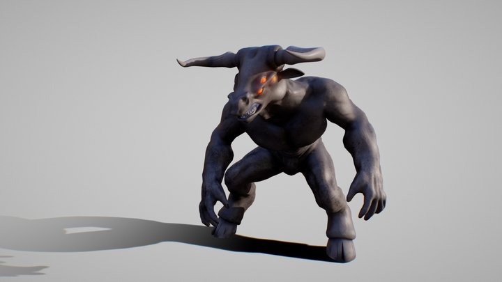Minotaur T pose - Download Free 3D model by matisosanimation  (@matisosanimation) [040b9d3]