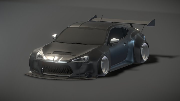 Toyota GR86 Custom Widebody Kit by Zener Designs 3D Model