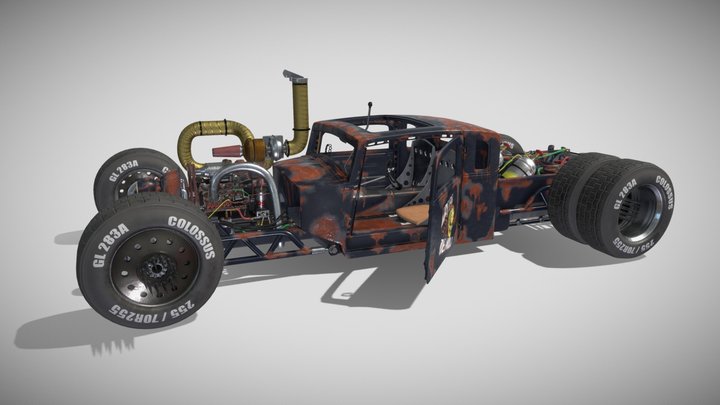 Rat Rod 3D Model