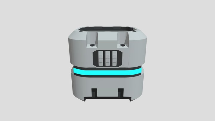 Sci Fi Box: Secure Storage 3D Model 3D Model