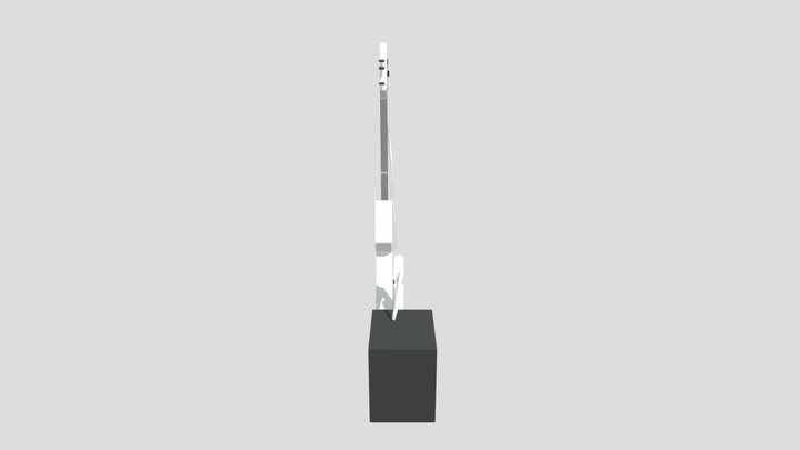 low-poly electric guitar