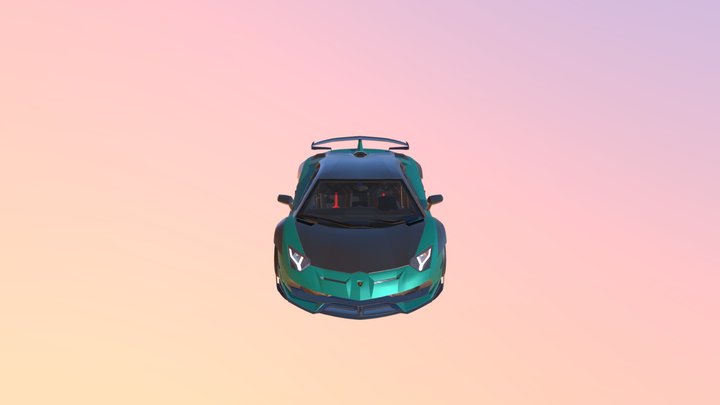 lamborghini_aventador_with_interior 3D Model