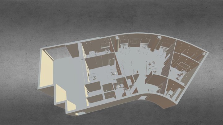 Office Space Sample 3D Model