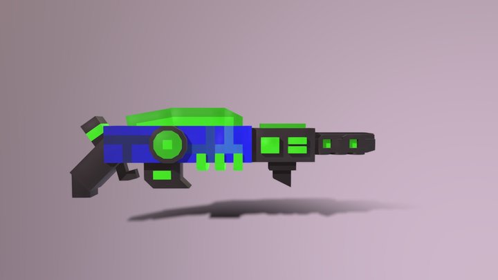 RailGun 3D Model