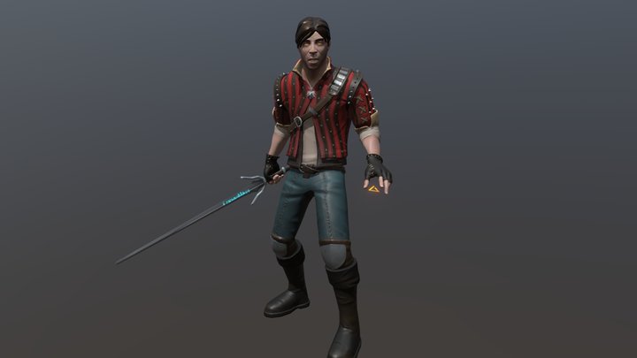 Stylized Eskel 3D Model