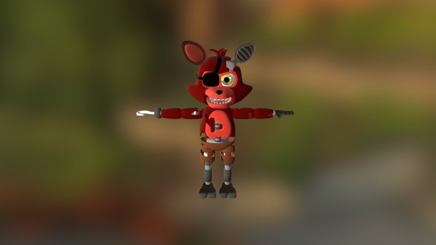 Minecraft Withered Foxy [FNAF] - Download Free 3D model by User_no_found  (@User_no_found) [d678500]