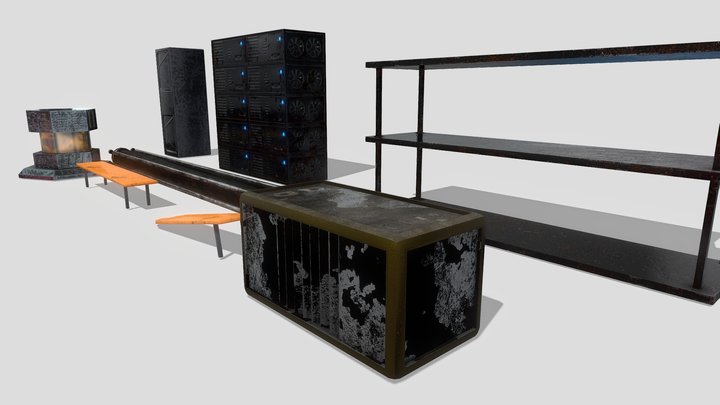 Props Mix 3D Model