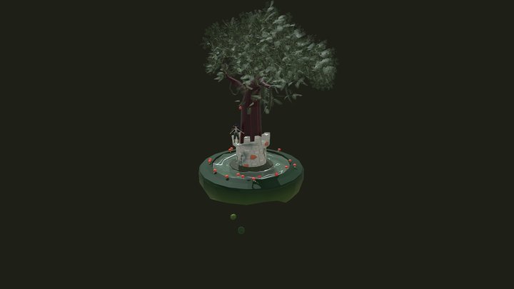 Diorama - Fantasy Abandoned Swamp 3D Model