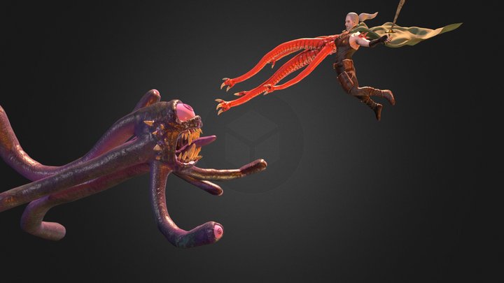 Khaled vs Beholer 3D Model