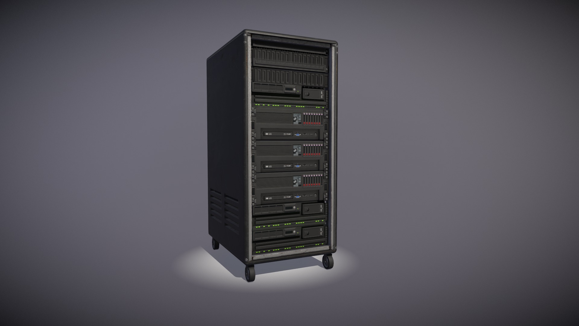 3D model SALE Server - This is a 3D model of the SALE Server. The 3D model is about a black computer tower.